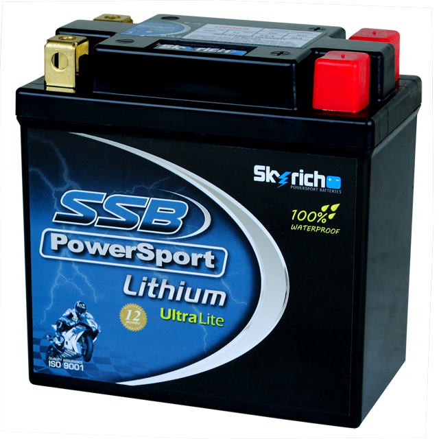 Buy LFP12Q-B SSB Lithium Ultralite Motorcycle Battery.