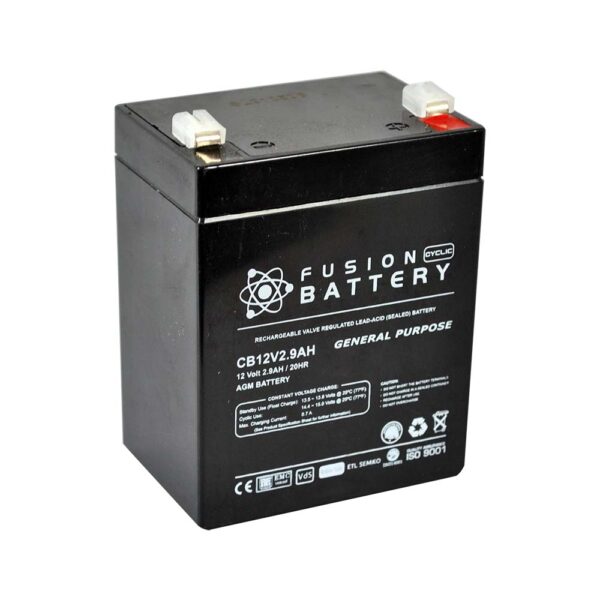 CB12V2.9AH Fusion AGM 12V Deep Cycle Battery - Powerworld