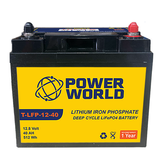 T-LFP-12-40 Fusion 12V40AH Lithium Deep Cycle Battery